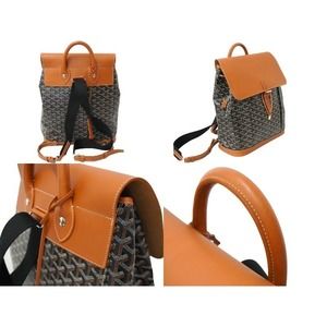 Goyard Alpine Backpack Brown MM Black